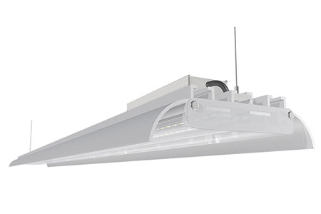 Luminaria LED de alto montaje lineal, alumbrado industrial 
